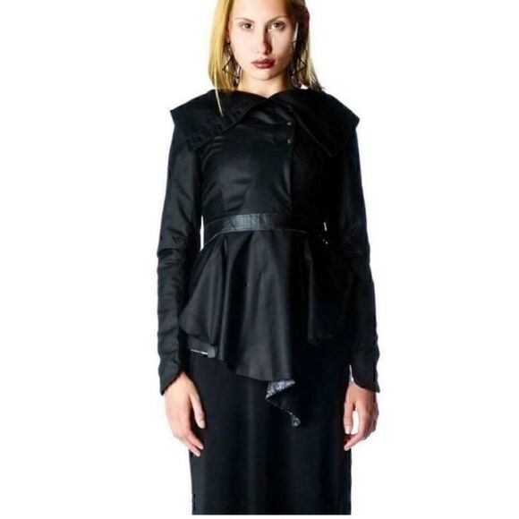 NWT Lip Service x Widow Deceased but Still Dreaming Belted Jacket - Picture 2 of 13